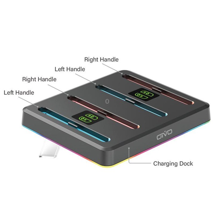 For Nintendo Switch 2 OIVO IV-SW224 Game Controller Magnetic Charging Stand(Black)