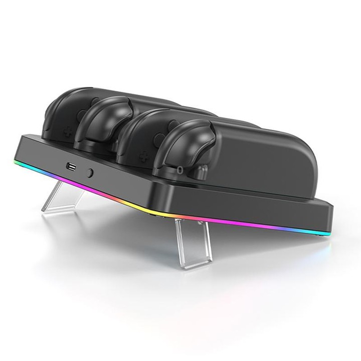 For Nintendo Switch 2 OIVO IV-SW224 Game Controller Magnetic Charging Stand(Black)