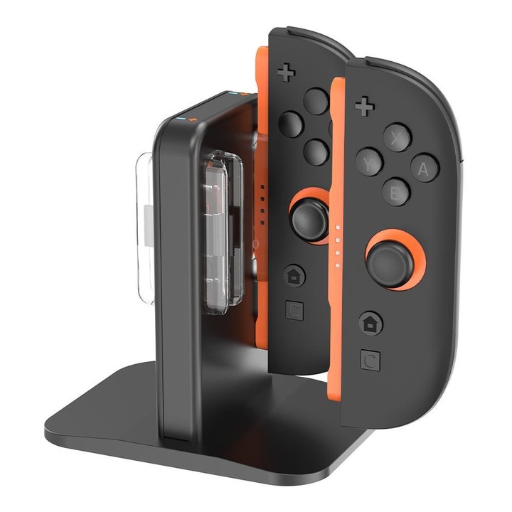 For Nintendo Switch 2 OIVO IV-SW342 4 in 1 Game Controller Magnetic Charging Stand(Black)