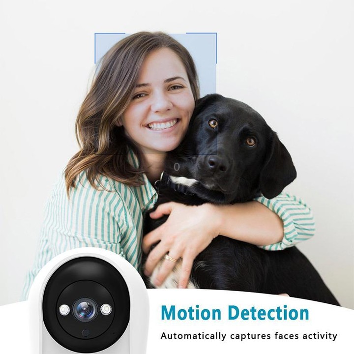 V5 2MP Home HD Full Color Two-Way Video Call Camera Support One-Click Call, EU Plug(White)