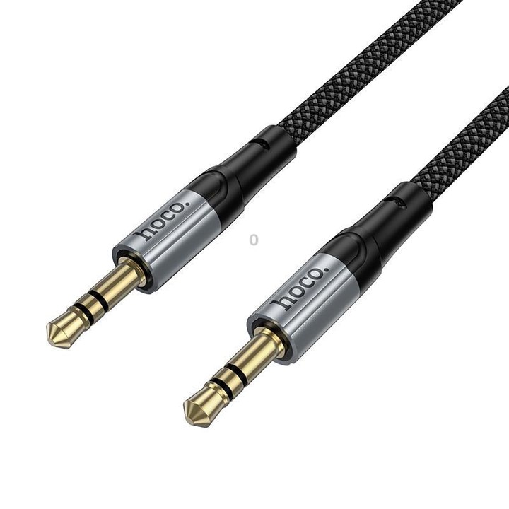 hoco UPA33 Nuevo 3.5mm Spring AUX Audio Cable, Length: 1.5m(Black)