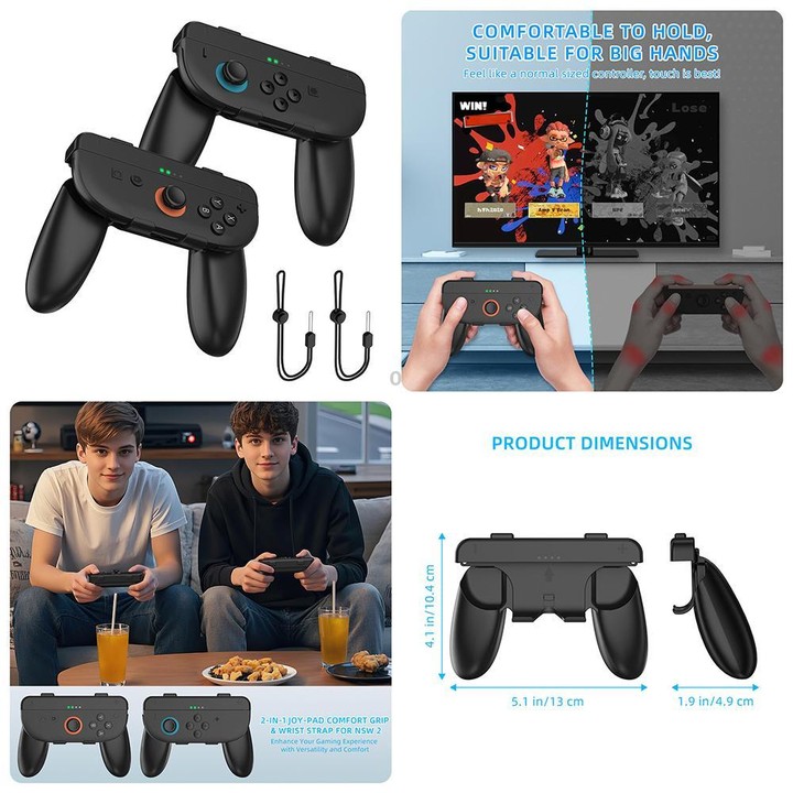 For Nintendo Switch 2 JYS NS2317 14-in-1 Sports Gaming Motion Sensor Controller Set