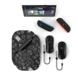 JYS NS2313 For Nintendo Switch 2 Left & Right Controller Mouse + Pad Joy-Con Adapter Stand(Black)