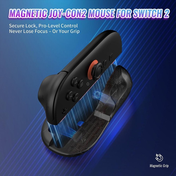 JYS NS2313 For Nintendo Switch 2 Left & Right Controller Mouse + Pad Joy-Con Adapter Stand(Blue Orange)