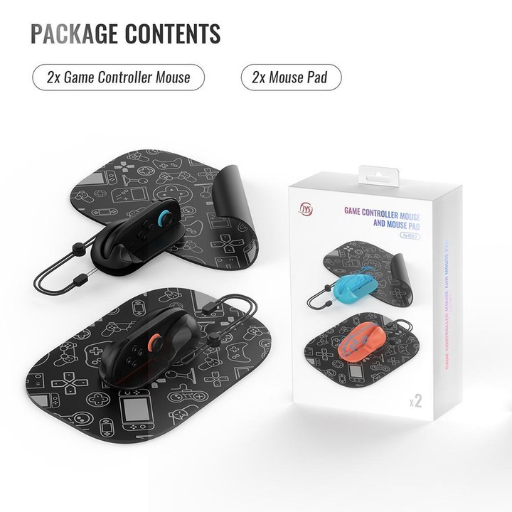 JYS NS2313 For Nintendo Switch 2 Left & Right Controller Mouse + Pad Joy-Con Adapter Stand(Blue Orange)