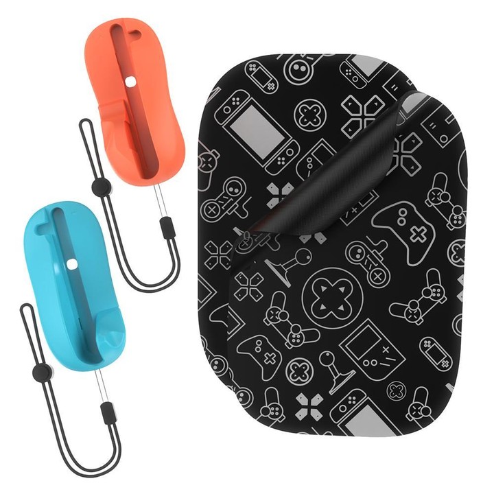 JYS NS2313 For Nintendo Switch 2 Left & Right Controller Mouse + Pad Joy-Con Adapter Stand(Blue Orange)