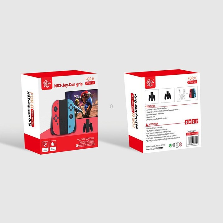 For Nintendo Switch 2 KJH NS2-022 Left & Right Joy-Con Grip Detachable Controller Stand(White)