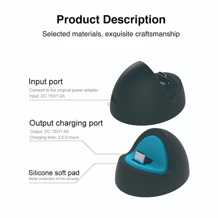 PGTECH GP-376 For Nintendo Switch 2 / 1 / OLDE Game Console Charging Stand(Black)