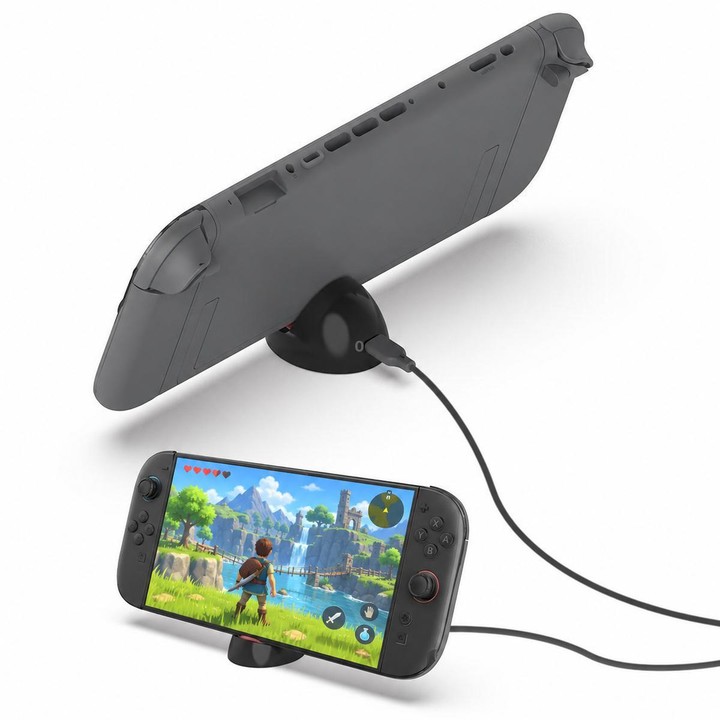 PGTECH GP-376 For Nintendo Switch 2 / 1 / OLDE Game Console Charging Stand(Black Orange)