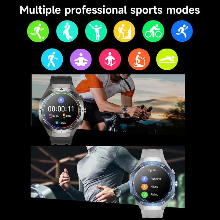 F38 Dual-ear Bluetooth Earphone Smart Watch IP67 Supports Heart Rate Monitoring, Watchband:Silicone(Black)