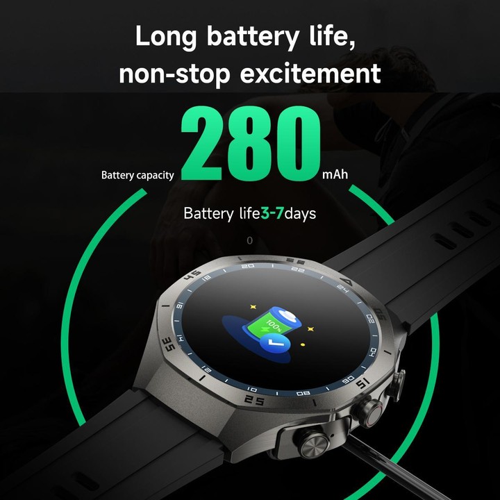 F38 Dual-ear Bluetooth Earphone Smart Watch IP67 Supports Heart Rate Monitoring, Watchband:Leather(Silver)