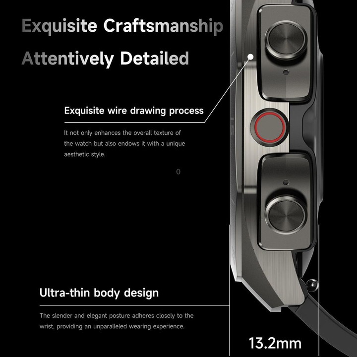 F38 Dual-ear Bluetooth Earphone Smart Watch IP67 Supports Heart Rate Monitoring, Watchband:Steel(Black)