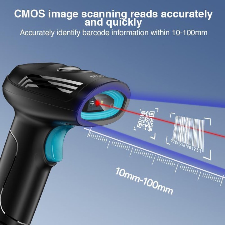 Yesido EC21 1D / 2D Wired Barcode Scanner(Black)