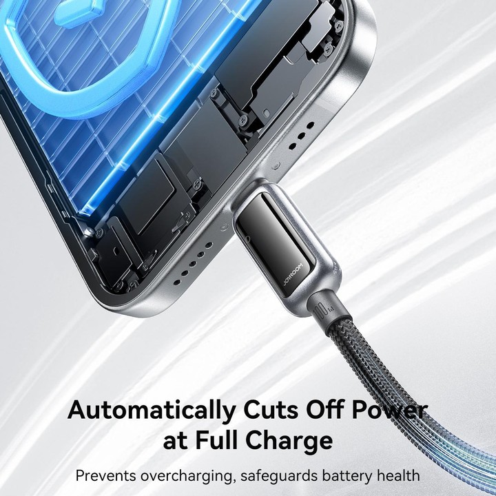 JOYROOM S-A55 StarFlight Series 100W Type-C to Type-C Auto Power-Off Fast Charging Data Cable, Length:1.2m(Black)