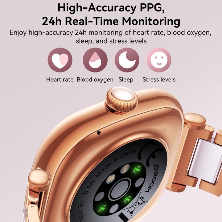 JOYROOM JR-FS1 Star Series 1.7 inch AMOLED Screen 1 ATM Waterproof Smart Watch(Gilt Gold)