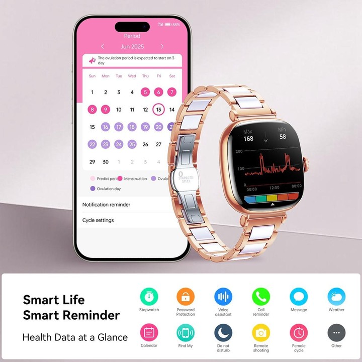 JOYROOM JR-FS1 Star Series 1.7 inch AMOLED Screen 1 ATM Waterproof Smart Watch(Gilt Gold)