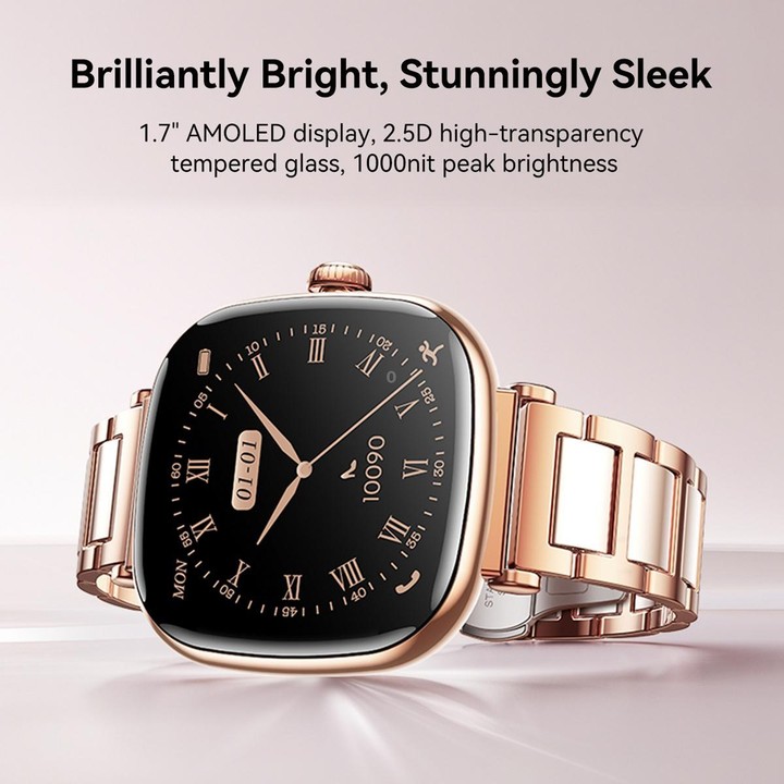 JOYROOM JR-FS1 Star Series 1.7 inch AMOLED Screen 1 ATM Waterproof Smart Watch(Gilt Gold)
