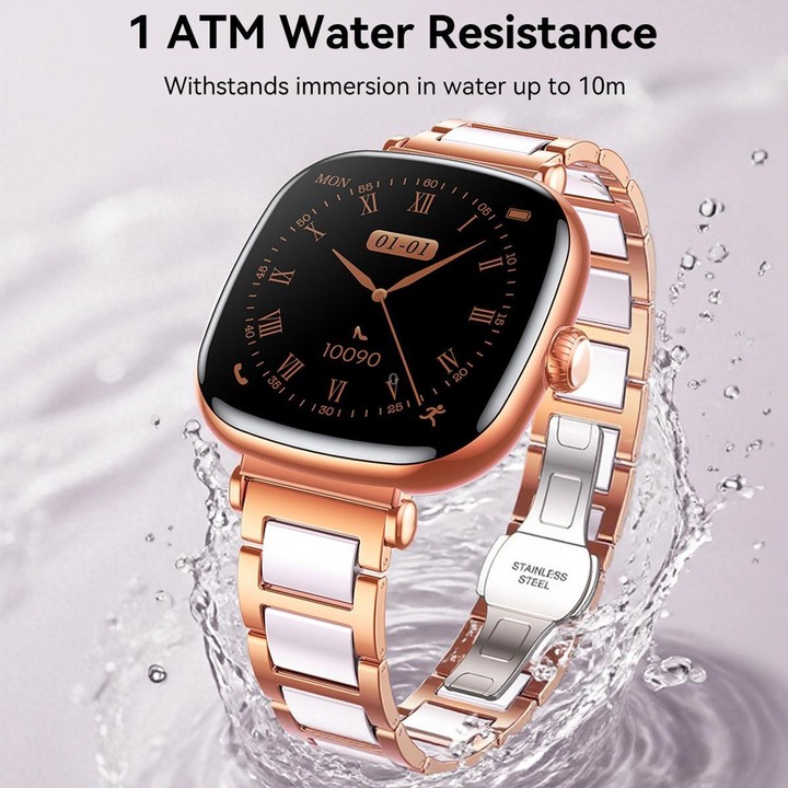 JOYROOM JR-FS1 Star Series 1.7 inch AMOLED Screen 1 ATM Waterproof Smart Watch(Gilt Gold)