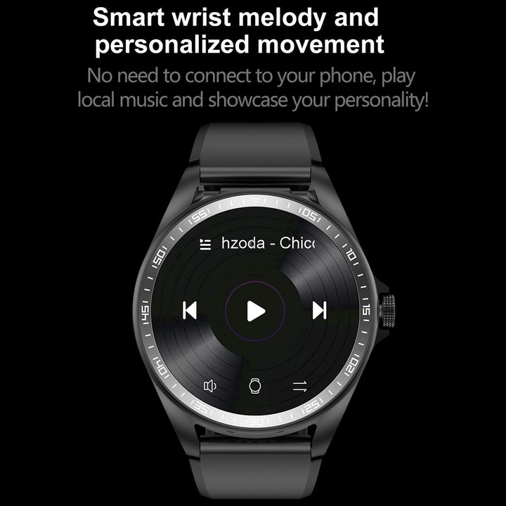 F36 1.46 inch TFT Color Screen 2 in 1 Bluetooth Earphone Smart Watch, Support Bluetooth Call / NFC(Black+Black Silicone)
