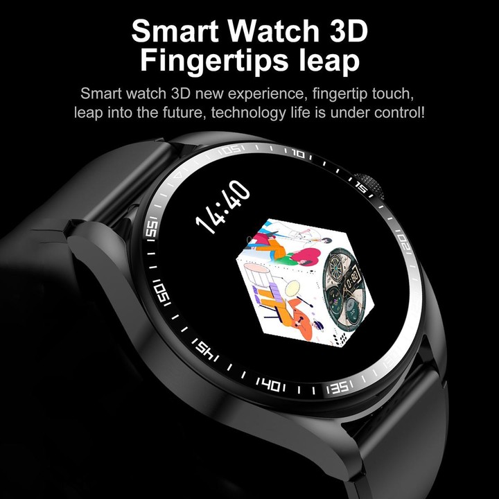 F36 1.46 inch TFT Color Screen 2 in 1 Bluetooth Earphone Smart Watch, Support Bluetooth Call / NFC(Silver+Black Leather)