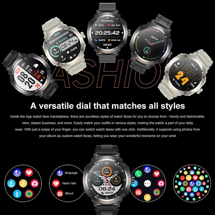 D13 2 in 1 Bluetooth Earphone Smart Call Watch, Support Bluetooth Call / NFC / Health Monitoring, Watchband:Silicone Strap(Apric