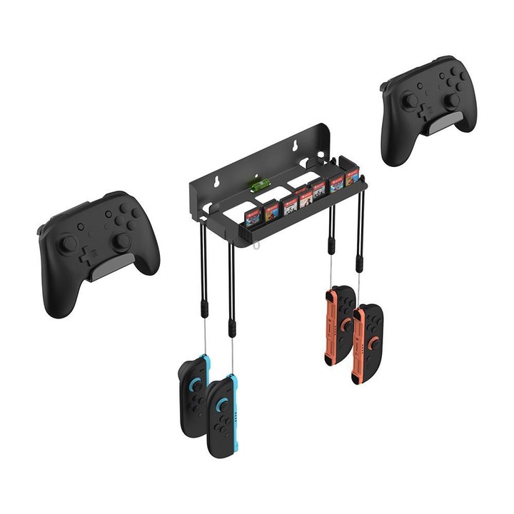 For Nintendo Switch 2 DOBE TNS-31113 Game Controller Wall-Mounted Storage Rack(Black)