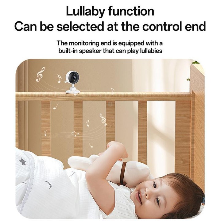 Yesido KM26 3.5 inch TFT screen 2.4G Baby Monitor Care Camera, Plug: UK Plug(White)