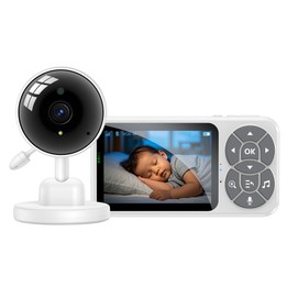 Yesido KM26 3.5 inch TFT screen 2.4G Baby Monitor Care Camera, Plug: UK Plug(White)