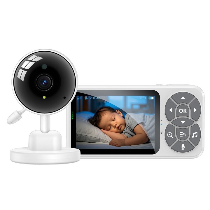 Yesido KM26 3.5 inch TFT screen 2.4G Baby Monitor Care Camera, Plug: UK Plug(White)