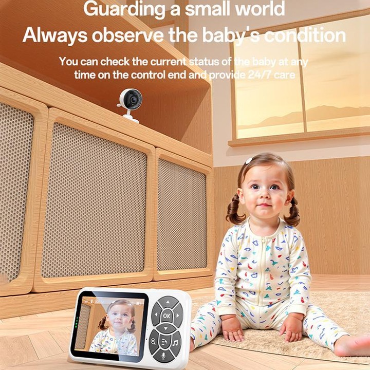 Yesido KM26 3.5 inch TFT screen 2.4G Baby Monitor Care Camera, Plug: UK Plug(White)