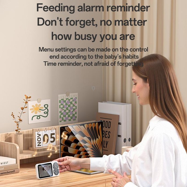 Yesido KM26 3.5 inch TFT screen 2.4G Baby Monitor Care Camera, Plug: UK Plug(White)