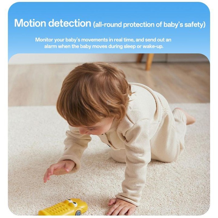 Yesido KM28 5 inch LCD Screen 2.4G WiFi Baby Monitor Care Camera, Plug: UK Plug(White)