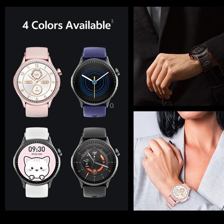 GR3 1.43 inch AMOLED Screen Fitness Tracker Smart Watch Support Heart Rate Monitoring(Pink)