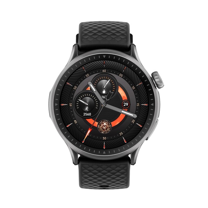 GR3 1.43 inch AMOLED Screen Fitness Tracker Smart Watch Support Heart Rate Monitoring(Black)