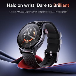 GR3 1.43 inch AMOLED Screen Fitness Tracker Smart Watch Support Heart Rate Monitoring(Light Grey)