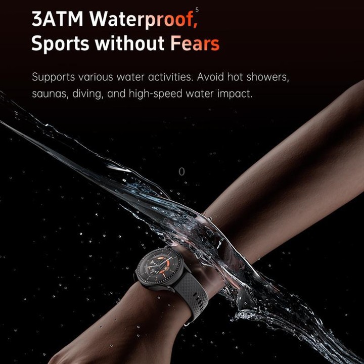 GR3 1.43 inch AMOLED Screen Fitness Tracker Smart Watch Support Heart Rate Monitoring(Light Grey)