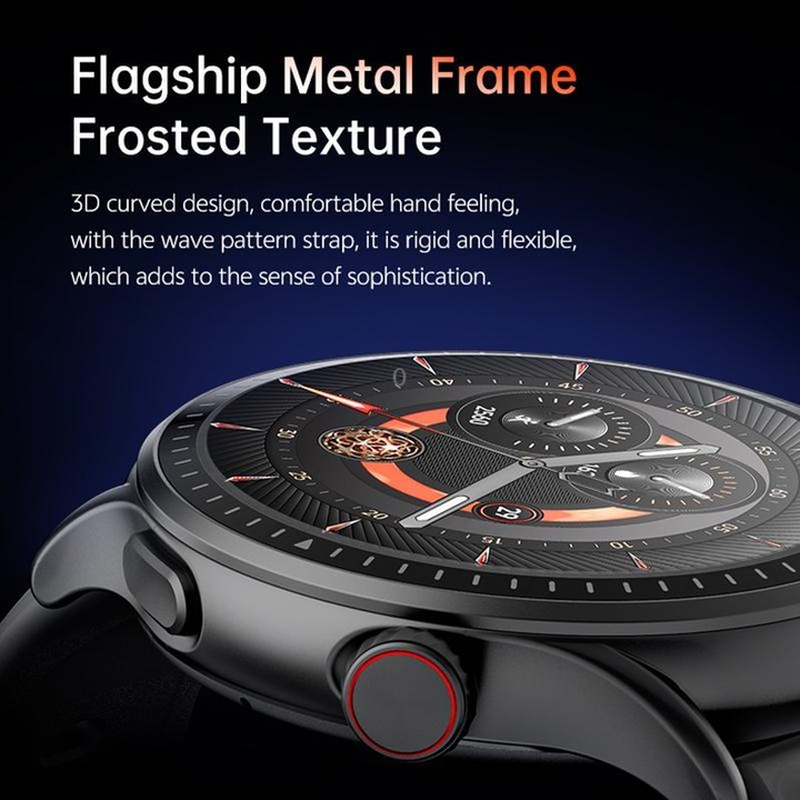 GR3 1.43 inch AMOLED Screen Fitness Tracker Smart Watch Support Heart Rate Monitoring(Blue)