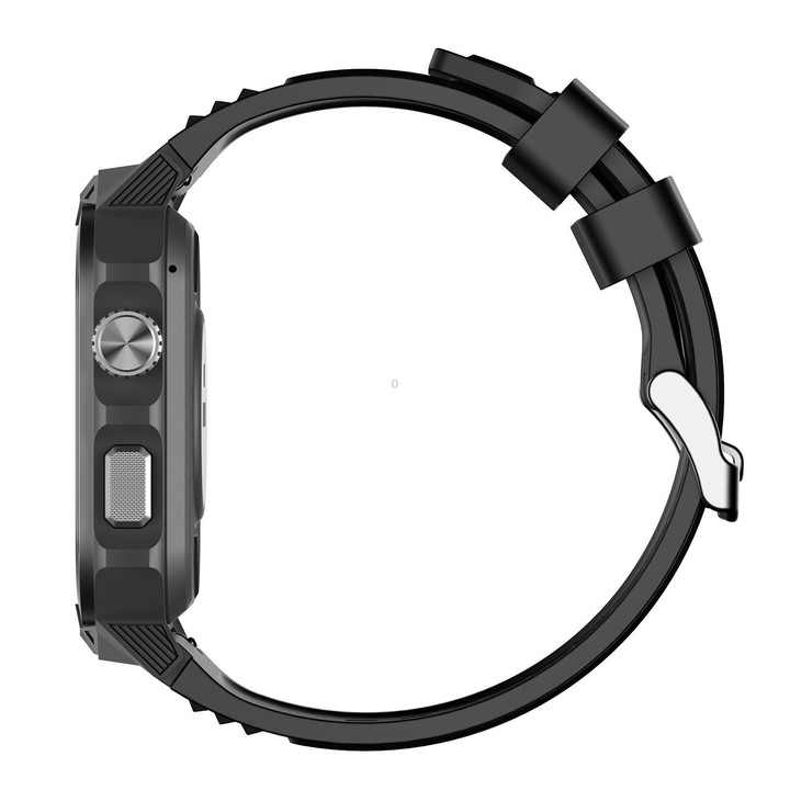 GS9 1.96 inch TFT Screen Outdoor Rugged Smart Watch 3ATM Waterproof(Black+Black)