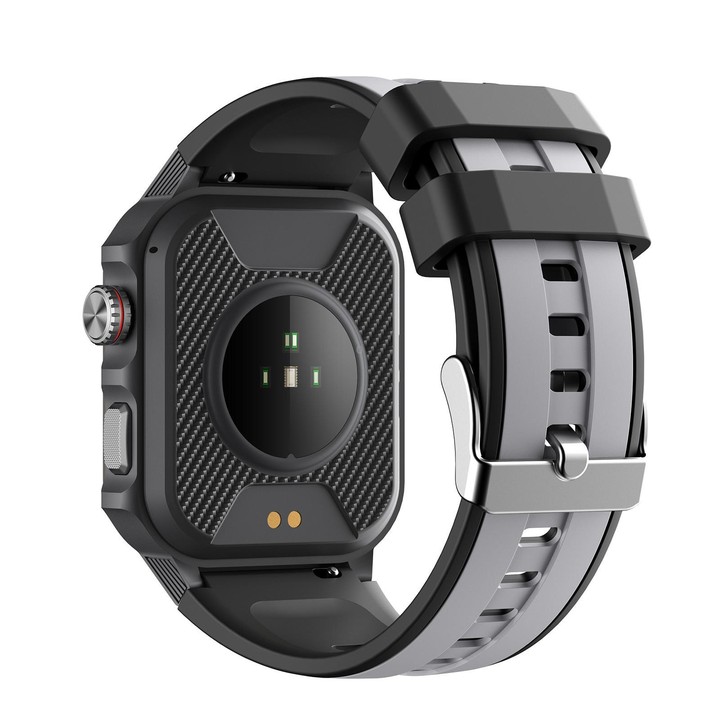 GS9 1.96 inch TFT Screen Outdoor Rugged Smart Watch 3ATM Waterproof(Dark Grey+Light Grey)