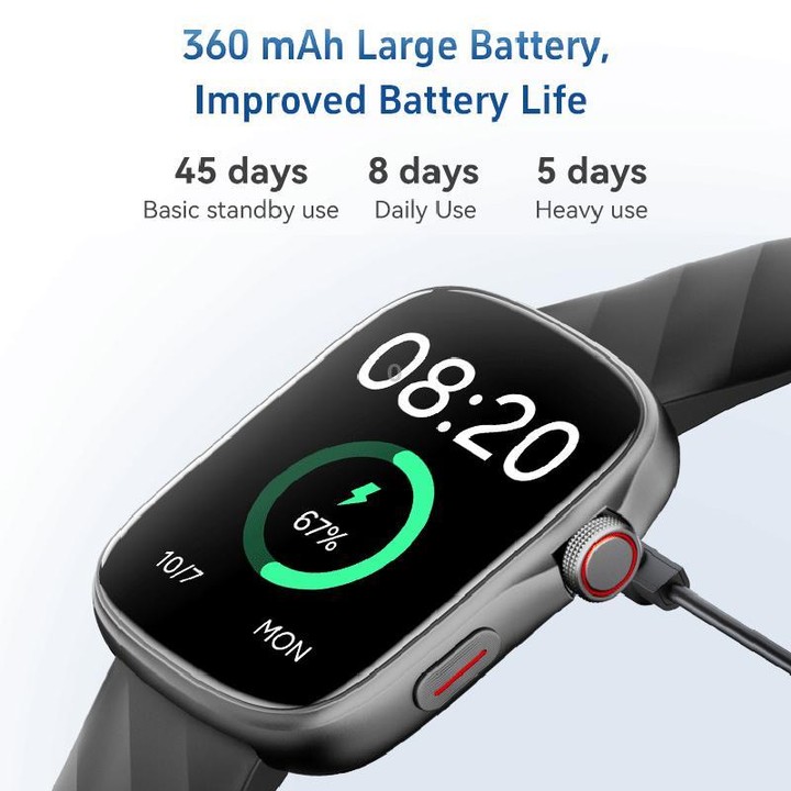 GS10 1.95 inch AMOLED Screen Fitness Tracker Smart Watch Support Heart Rate Monitoring(Pink)