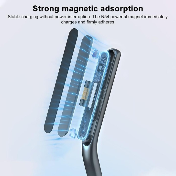 For Apple Pencil 2 Capacitive Stylus Magnetic Wireless Charging Holder(Black)