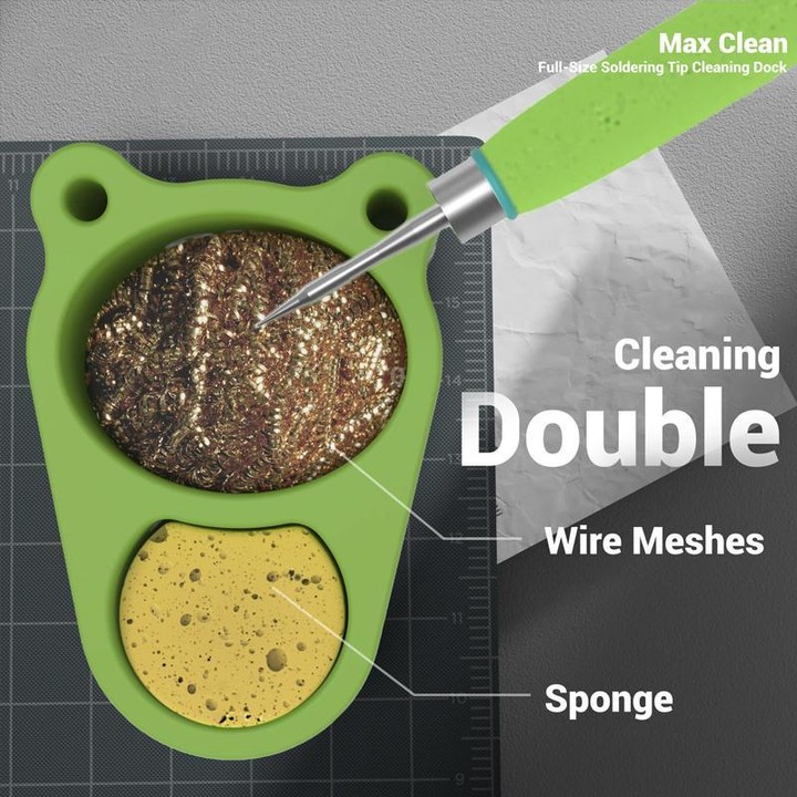 2UUL FD30 Max Clean Full-Size Soldering Tip Cleaning Dock