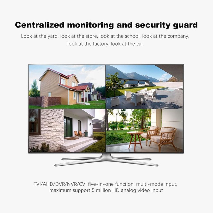 SriHome NVS008-AHD030 2MP HD 4-CH XVR NVR Camera Network Video Recorder Kit(US Plug)
