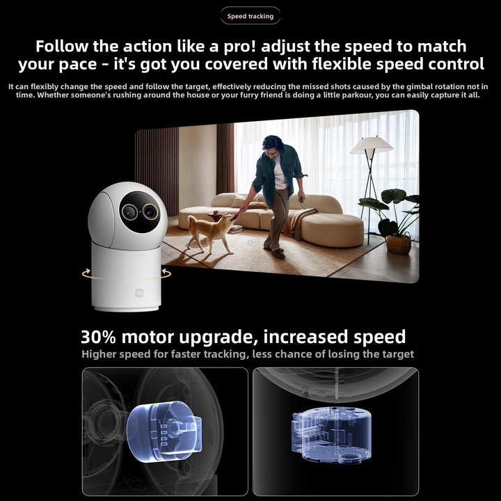 Original Xiaomi Mijia Smart Camera 4 9X Zoom Edition Baby Pet AI Facial Recognition Gesture Call Two-way Voice Camera For Mi Hom
