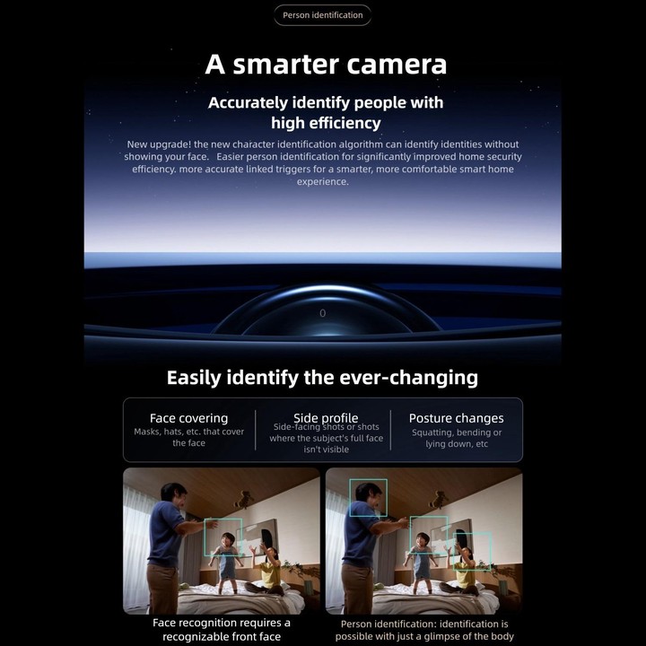 Original Xiaomi Mijia Smart Camera 4 9X Zoom Edition Baby Pet AI Facial Recognition Gesture Call Two-way Voice Camera For Mi Hom