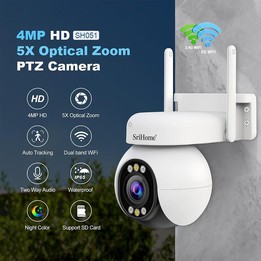 Srihome SH051 4MP 5X Optical Zoom PTZ HD Camera(EU Plug)