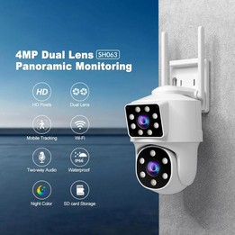 Srihome SH063 4MP Dual Lens Panoramic Surveillance HD Camera(EU Plug)