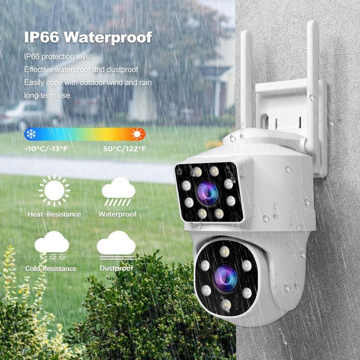 Srihome SH063 4MP Dual Lens Panoramic Surveillance HD Camera(EU Plug)