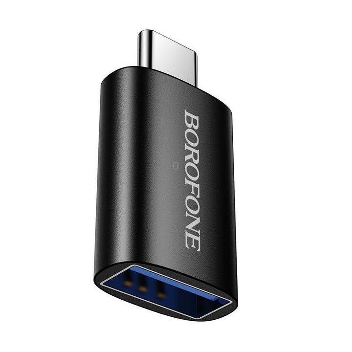 Borofone BV26C Type-C Male to USB3.0 Female OTG Adapter(Black)