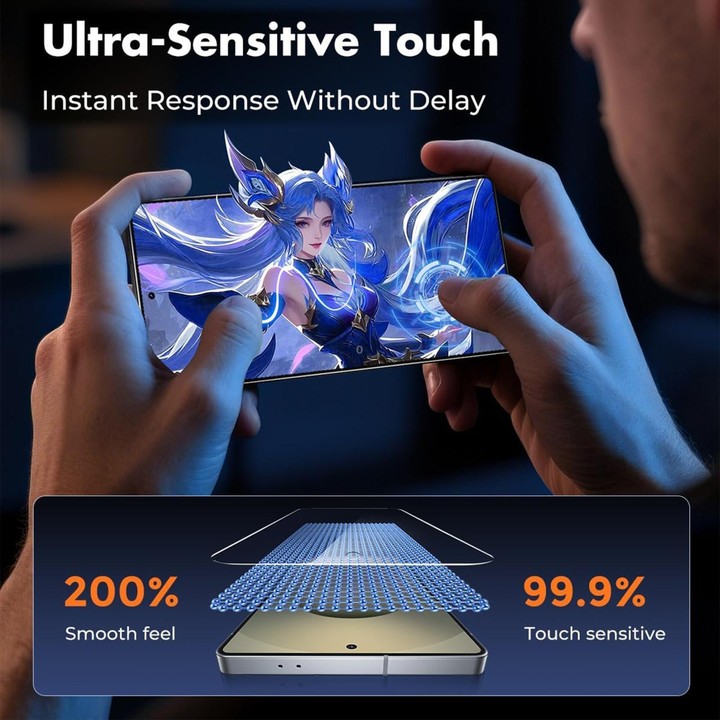For Galaxy A33 5G Kalebol 10pcs High-Aluminum Semi-Screen Anti-Fingerprint HD Tempered Glass Film